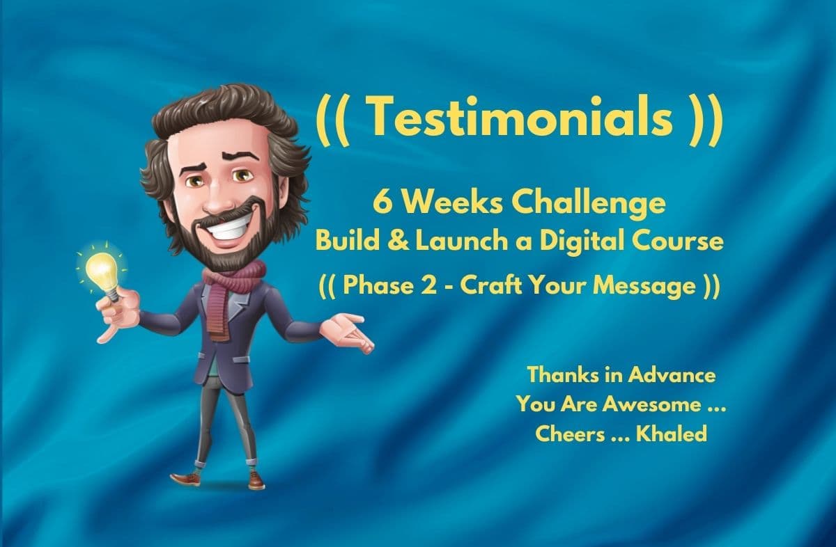 Image of Testimonials - Phase 2 - (( Craft Your Message )) Image of Testimonials - Phase 2 - (( Craft Your Message ))